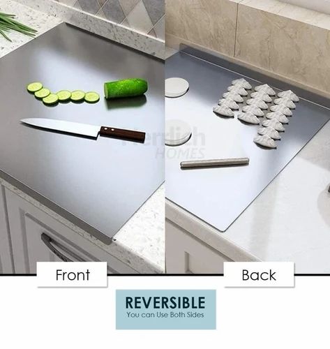 Premium Stainless Steel Chopping Board – Antibacterial & Heavy Duty